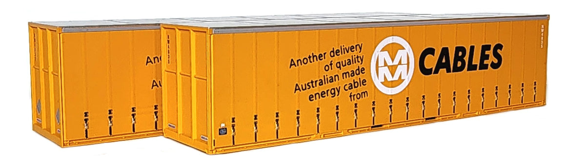 Series 3 40' Curtain Sided Containers – On Track Models