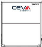 40CS-51 New CEVA White 40' Curtain Sided Containers