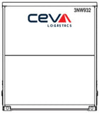 40CS-51 New CEVA White 40' Curtain Sided Containers