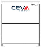 40CS-51 New CEVA White 40' Curtain Sided Containers