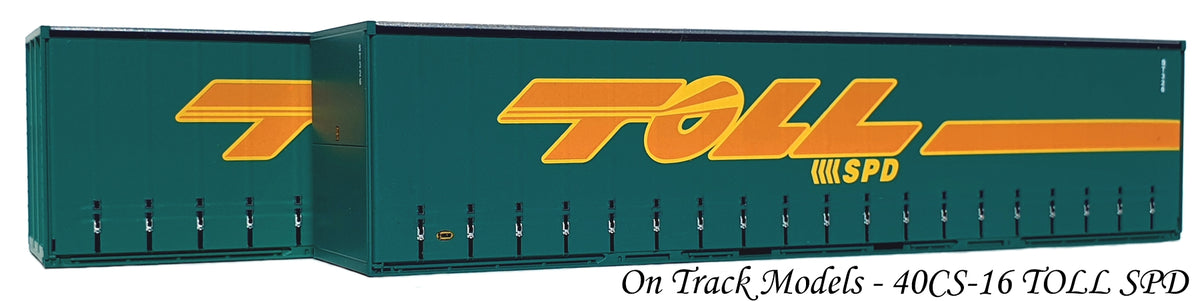 40CS-16 TOLL SPD 40' Curtain Sided Containers – On Track Models